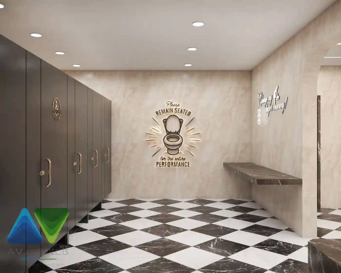 Toilets commercial Interior Project